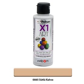 Polisan X1 Art Multisurface 0085 Sütlü Kahve 120 ml Hobi Boyası