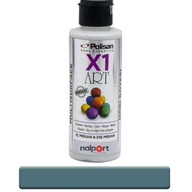 Polisan X1 Art Multisurface Mavi Ladin 120 ml Hobi Boyası