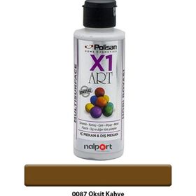 Polisan X1 Art Oksit Kahve 120 ml Multisurface Hobi Boyası