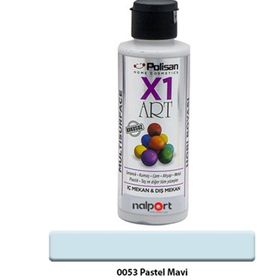 Polisan X1 Art Pastel Mavi 120 ml Multisurface Hobi Boyası
