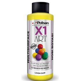 Polisan X1 Art Sarı 120 ml Multisurface Hobi Boyası