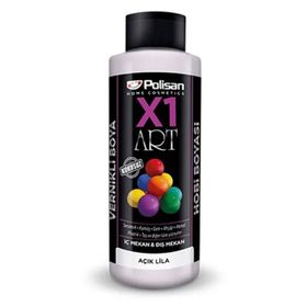 Polisan X1 Art Vernikli Açık Lila 120 ml Hobi Boyası