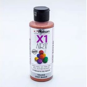 Polisan X1 Multisurface 120 ml Bakır Yaldız Hobi Boyası