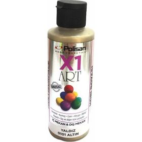 Polisan X1ART Altın Yaldız 120 ml Hobi Boyası