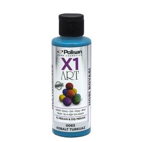 Polisan X1ART Kobalt Turkuaz 120 ml Hobi Boyası