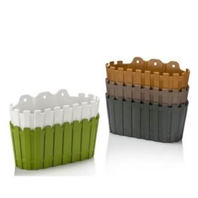 Poliwork Akasya 290x145 mm Yeşil Duvar Saksısı