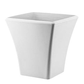 Poliwork Begonvil Kare 38 cm Beyaz Saksı
