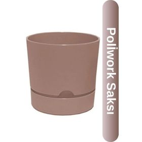 Poliwork Begonya 15 cm Krem Saksı