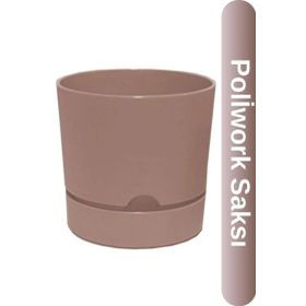 Poliwork Begonya 15 cm Krem Saksı
