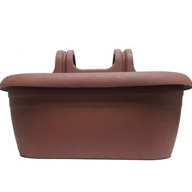 Poliwork Nergiz Kahverengi 6.5 lt Kolay Askı Balkon Saksısı
