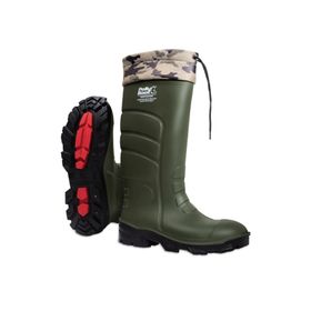Polly Boot Galaxy Vega 04 Haki Boğazlı İş Çizmesi