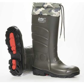 Polly Boot Galaxy Vega 04 Haki Boğazlı İş Çizmesi
