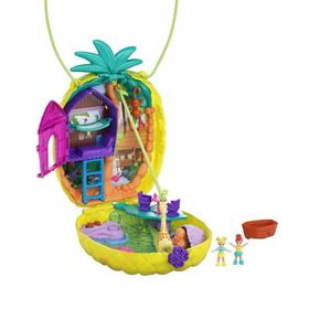 Polly Pocket GKJ63-GKJ64 Ananaslı Çanta Olabilen Micro Oyun Setleri