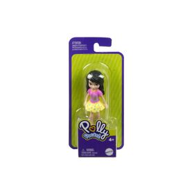 Polly Pocket HHX86 Siyah Saçlı Kalpli T-Shirt Arkadaşlar Figür