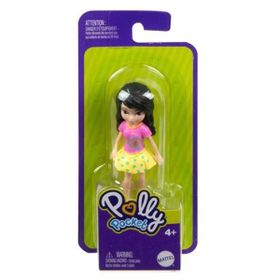 Polly Pocket HHX86 Siyah Saçlı Kalpli T-Shirt Arkadaşlar Figür