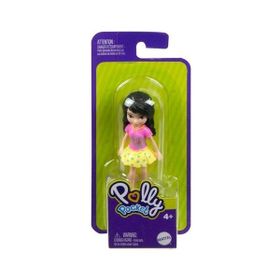 Polly Pocket HHX86 Siyah Saçlı Kalpli T-Shirt Arkadaşlar Figür