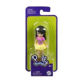 Polly Pocket HHX86 Siyah Saçlı Kalpli T-Shirt Arkadaşlar Figür