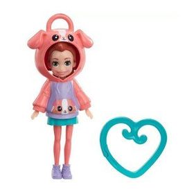 Polly Pocket HKV98-HKW01 Kapüşonlu Bebekler