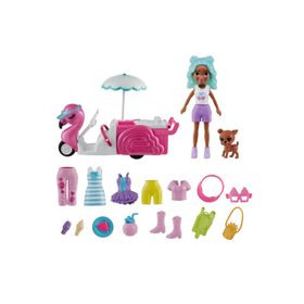 Polly Pocket HWP24 Filamingo Motosiklet ve Tropik Aksesuarlar