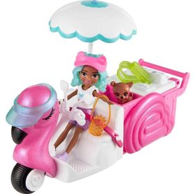 Polly Pocket HWP24 Filamingo Motosiklet ve Tropik Aksesuarlar