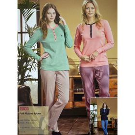 Polo 15033 Lacivert Kadın Pijama Takım