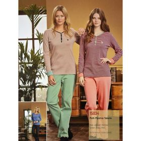 Polo 15034 Lacivert Kadın Pijama Takım