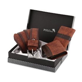 Polo Air Kemer Cüzdan Kartlık Kombin Hediyelik Kutusunda Erkek Set