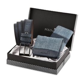 Polo Air Kemer Cüzdan Kartlık Kombin Hediyelik Kutusunda Erkek Set