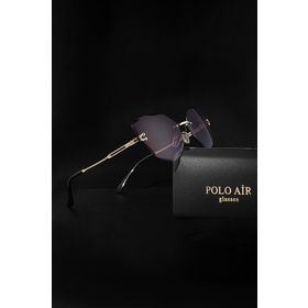 Polo Air PLG-2064C Kristal Kesme Cam Cat Eye Siyah Renk Güneş Gözlüğü
