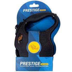 Polo Prestige 5 m Medium Siyah Otomatik Şerit Orta Irk Köpek Tasması