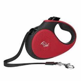Polo Prestige M 5 m - 25 kg Kırmızı Siyah Makaralı Otomatik Tasma