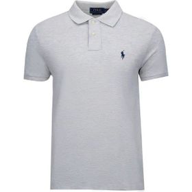 Polo Ralph Lauren 710675974076 Gri Polo Yaka Slim Fit Erkek Tişört