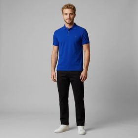Polo Ralph Lauren 710675974112 Erkek Polo Yaka Mavi Tişört