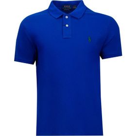 Polo Ralph Lauren 710675974112 Erkek Polo Yaka Mavi Tişört