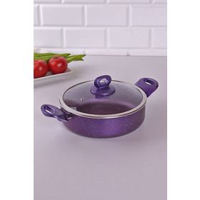 Polo Shef 24 cm Mor Granit Tencere