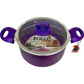 Polo Shef 24 cm Mor Granit Tencere