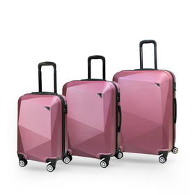 Polo Sky Elmas Model Pembe Büyük Boy Bavul