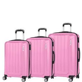 Polo Sky Spring Pembe 3'lü Valiz Seti