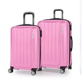 Polo Sky Spring Pembe Kabin+Orta 2'li Valiz Seti