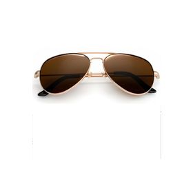Polo55 PL22KG011 Tia Aviator Damla Model Metal Çerçeveli Rose-Kahve Kadın Güneş Gözlüğü
