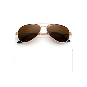 Polo55 PL22KG011 Tia Aviator Damla Model Metal Çerçeveli Rose-Kahve Kadın Güneş Gözlüğü