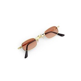Polo55 PL23EG555 Gold Metal Çerçeve Minimal Retro Tasarım Erkek Güneş Gözlüğü