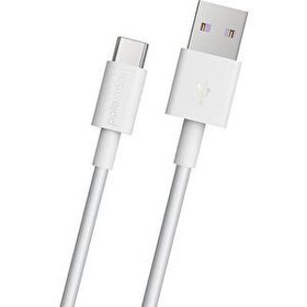 Polosmart 5a 100w Süper Hızlı Usb A To Type C Beyaz Psm30 Data ve Şarj Kablosu