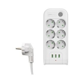 PoloSmart 6'lı 2 m MP10 Termal Akım Korumalı Uzatma Kablosu