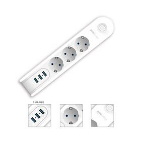 PoloSmart MP09 2 m Beyaz Uzatma Kablosu