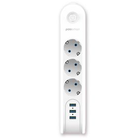 PoloSmart MP09 2 m Beyaz Uzatma Kablosu