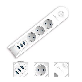 PoloSmart MP09 2 m Beyaz Uzatma Kablosu