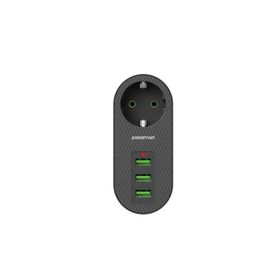 PoloSmart MP11 3 Siyah USB Termal Akım Korumalı Priz