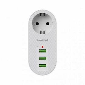 Polosmart MP11 3 Usb'li Termal Akım Korumalı Beyaz Priz