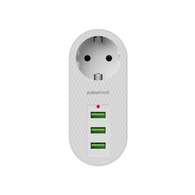 Polosmart MP11 3 Usb'li Termal Akım Korumalı Beyaz Priz